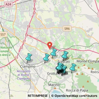 Mappa Via Fontanile Tuscolano, 00044 Frascati RM, Italia (4.425)