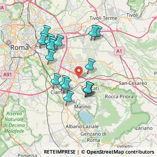 Mappa Via Fontanile Tuscolano, 00044 Frascati RM, Italia (7.37824)