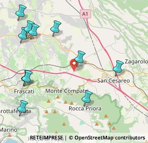 Mappa Via Montecompatri Colonna, 00030 Colonna RM, Italia (5.52818)