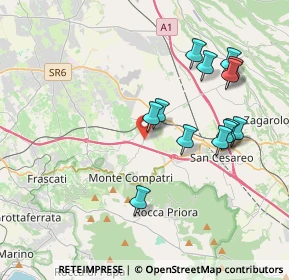Mappa Via Montecompatri Colonna, 00030 Colonna RM, Italia (4.01077)