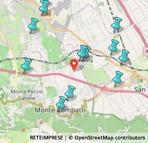 Mappa Via Montecompatri Colonna, 00030 Colonna RM, Italia (2.44333)