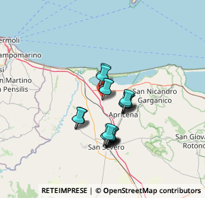 Mappa Via John Fitzgerald Kennedy, 71010 Poggio Imperiale FG, Italia (10.6915)