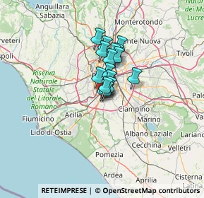 Mappa Via del Poggio Laurentino, 00145 Roma RM, Italia (7.49938)