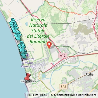 Mappa Via della Corona Boreale, 00050 Fiumicino RM, Italia (6.5415)