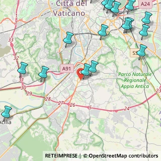 Mappa Via delle Ande, 00144 Roma RM, Italia (7.027)