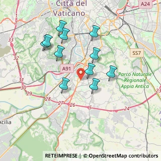 Mappa Via delle Ande, 00144 Roma RM, Italia (3.61727)