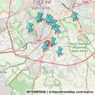 Mappa Via delle Ande, 00144 Roma RM, Italia (3.82091)
