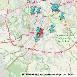Mappa Via delle Ande, 00144 Roma RM, Italia (6.8145)
