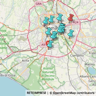 Mappa Via delle Ande, 00144 Roma RM, Italia (6.74643)