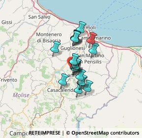 Mappa Contrada Monte Arcano, 86035 Larino CB, Italia (8.5255)