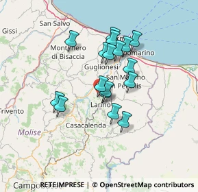 Mappa Contrada Monte Arcano, 86035 Larino CB, Italia (11.62529)