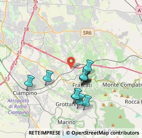 Mappa Via Achille Giammarioli, 00044 Frascati RM, Italia (3.36333)