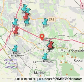 Mappa Via Achille Giammarioli, 00044 Frascati RM, Italia (4.22923)