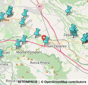 Mappa Via del Turchino, 00030 San Cesareo RM, Italia (6.3785)