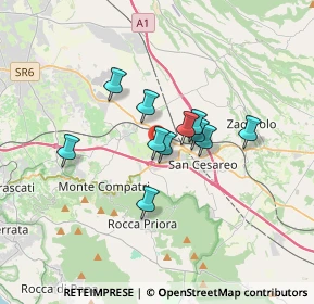 Mappa Via del Turchino, 00030 San Cesareo RM, Italia (2.44364)