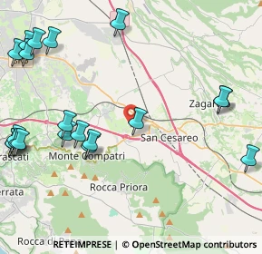 Mappa Via del Turchino, 00030 San Cesareo RM, Italia (6.0915)