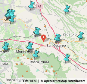 Mappa Via del Turchino, 00030 San Cesareo RM, Italia (5.7345)