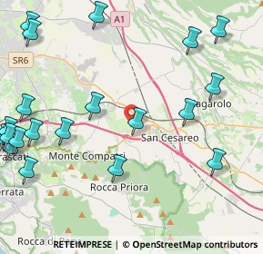 Mappa Via del Turchino, 00030 San Cesareo RM, Italia (6.187)