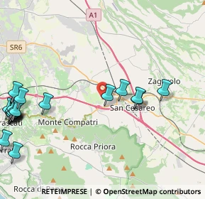 Mappa Via del Turchino, 00030 San Cesareo RM, Italia (6.304)