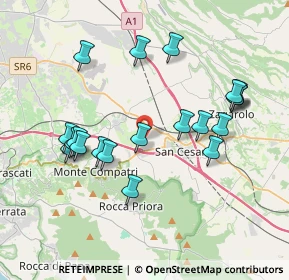 Mappa Via del Turchino, 00030 San Cesareo RM, Italia (4.047)