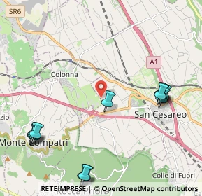 Mappa Via del Turchino, 00030 San Cesareo RM, Italia (2.86308)