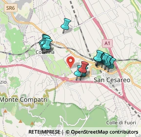 Mappa Via del Turchino, 00030 San Cesareo RM, Italia (1.6315)