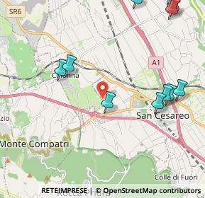 Mappa Via del Turchino, 00030 San Cesareo RM, Italia (2.83727)