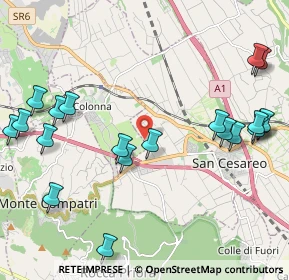 Mappa Via del Turchino, 00030 San Cesareo RM, Italia (2.7625)