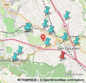 Mappa Via del Turchino, 00030 San Cesareo RM, Italia (2.12583)