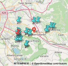 Mappa Via del Turchino, 00030 San Cesareo RM, Italia (6.9165)