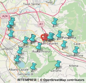 Mappa Via del Turchino, 00030 San Cesareo RM, Italia (8.686)