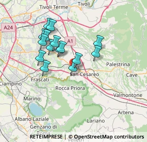 Mappa Via del Turchino, 00030 San Cesareo RM, Italia (6.52467)