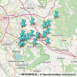 Mappa Via dei Maestri, 00030 San Cesareo RM, Italia (6.61278)