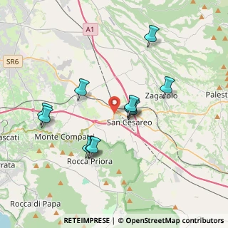 Mappa Via dei Maestri, 00030 San Cesareo RM, Italia (3.72636)