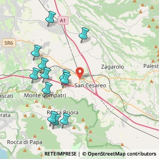 Mappa Via dei Maestri, 00030 San Cesareo RM, Italia (4.8925)
