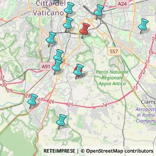 Mappa Via Andrea Argoli, 00143 Roma RM, Italia (5.53333)