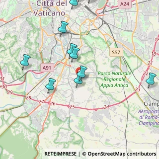 Mappa Via Andrea Argoli, 00143 Roma RM, Italia (5.94786)