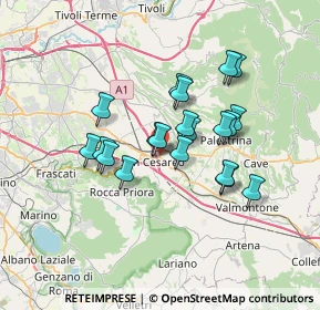 Mappa Via della Signora, 00030 San Cesareo RM, Italia (5.84)