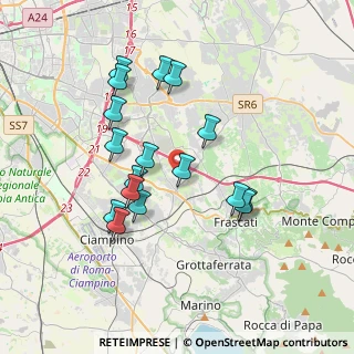 Mappa Via Giuseppe Luzi, 00044 Frascati RM, Italia (3.61294)
