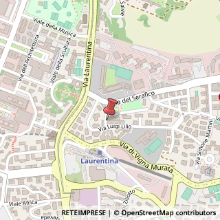 Mappa Via Luigi Lilio, 25/27, 00142 Roma, Roma (Lazio)