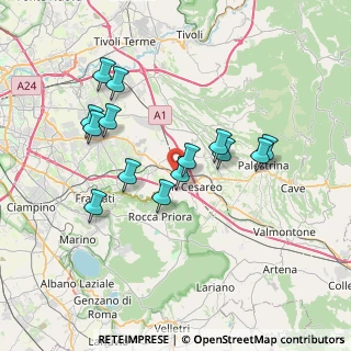 Mappa Via delle Palme, 00030 San Cesareo RM, Italia (7.02)