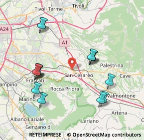 Mappa Via delle Palme, 00030 San Cesareo RM, Italia (8.76214)