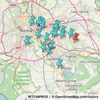 Mappa Via Giusto Fontanini, 00172 Roma RM, Italia (6.594)