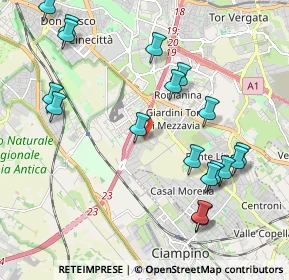 Mappa Via Giusto Fontanini, 00172 Roma RM, Italia (2.46389)