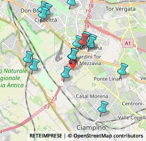 Mappa Via Giusto Fontanini, 00172 Roma RM, Italia (2.02438)