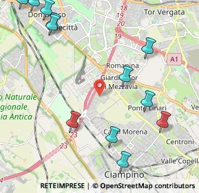 Mappa Via Giusto Fontanini, 00172 Roma RM, Italia (3.19286)