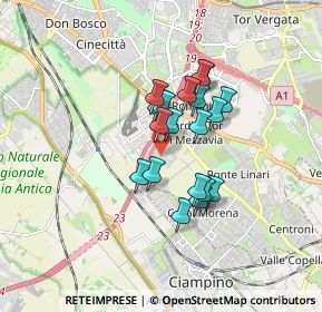 Mappa Via Giusto Fontanini, 00172 Roma RM, Italia (1.2695)