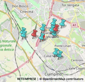 Mappa Via Giusto Fontanini, 00172 Roma RM, Italia (1.45833)