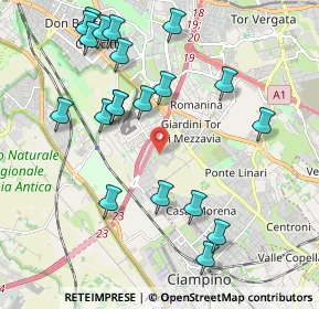 Mappa Via Giusto Fontanini, 00172 Roma RM, Italia (2.3845)