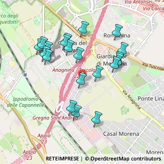 Mappa Via Giusto Fontanini, 00172 Roma RM, Italia (1.0375)